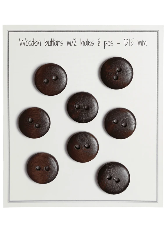 Go Handmade Botones de madera - UFO: 15 mm