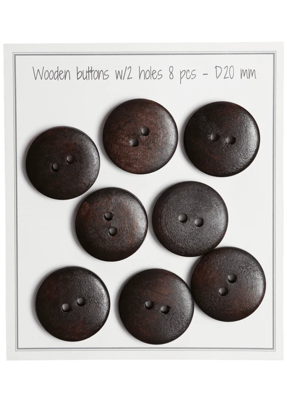 Go Handmade Botones de madera - UFO: 20 mm