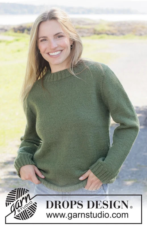 271-34 Autumn Hunter Sweater by DROPS Design — 1
