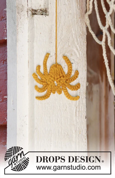 Extra 0-1427 Miss Spider by DROPS Design — Araña con cuerpo de unos 5,5 cm. Utiliza unos 8 g; el kit contiene un ovillo completo. — 1