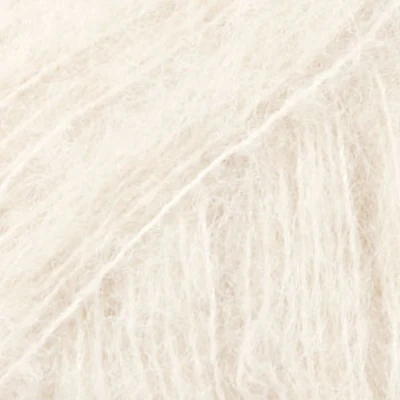 DROPS BRUSHED Alpaca Silk 01 Naturaleza (Uni colour)