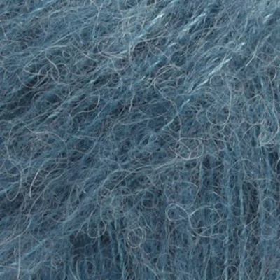 DROPS BRUSHED Alpaca Silk 25 Azul acero (Uni colour)