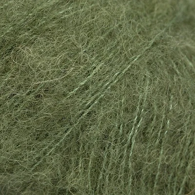 DROPS BRUSHED Alpaca Silk 32 Verde musgo (Uni colour)