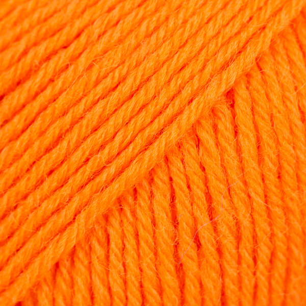 DROPS Fabel Uni Colour 119 Naranja eléctrico
