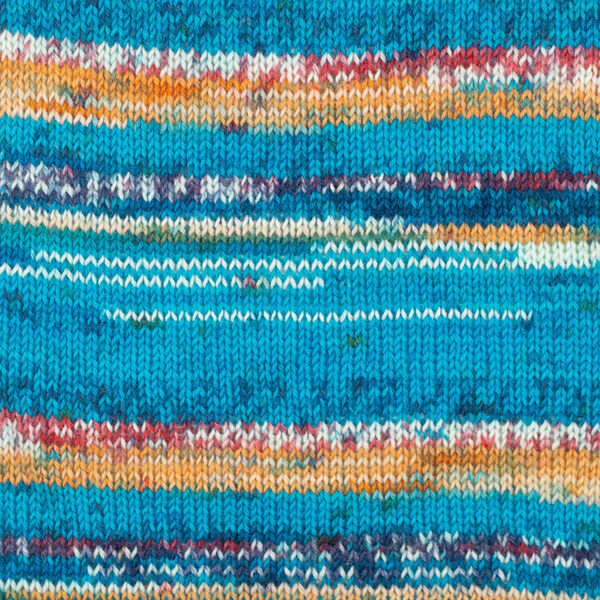 DROPS Fabel Print 162 Azul mar