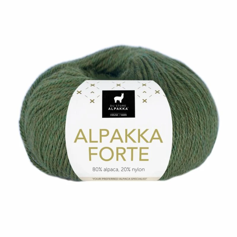 Du Store Alpakka Forte 727 Verde bosque moteado