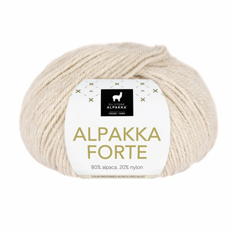 Du Store Alpakka Forte 701 Latte beige jaspeado