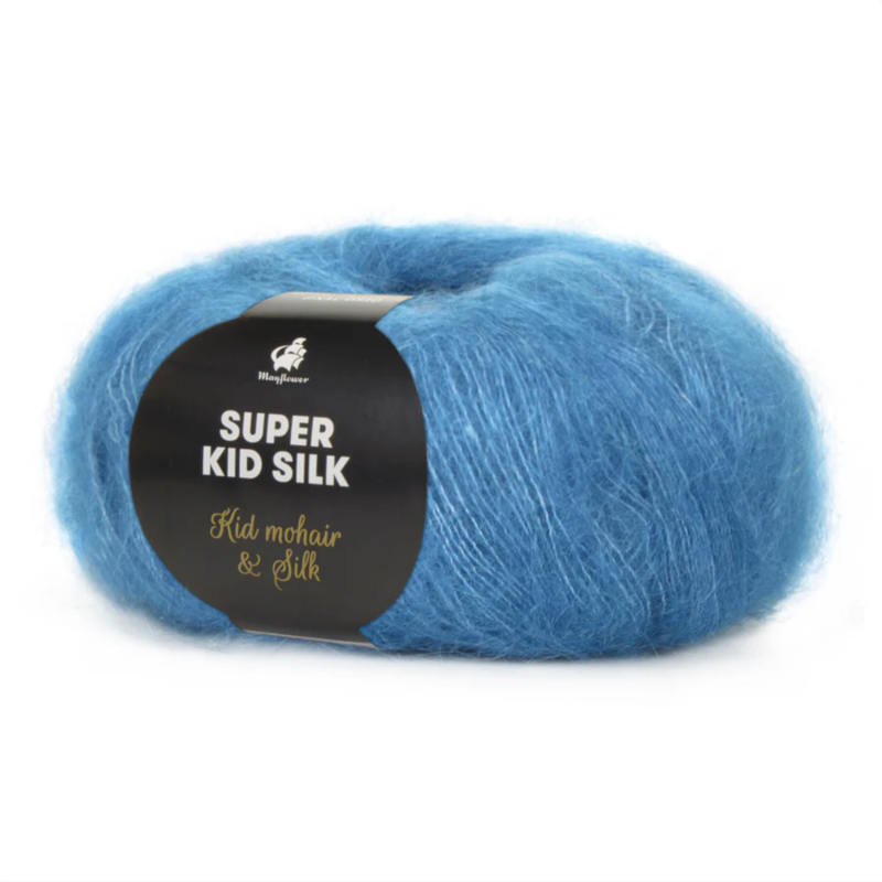 Mayflower Super Kid Silk 125 Azul paloma oscuro