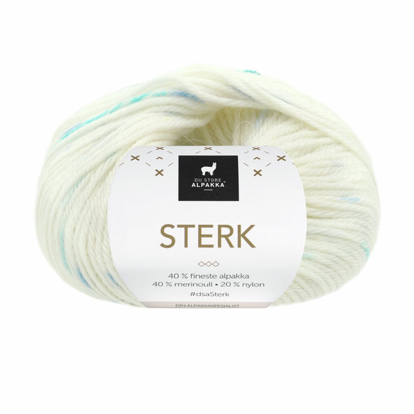Du Store Alpakka STERK 926 Blanco/azul