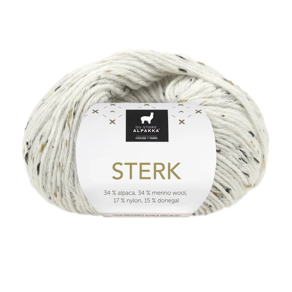 Du Store Alpakka Sterk 929 Tweed blanco