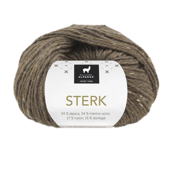 Du Store Alpakka Sterk 933 Tweed marrón jaspeado