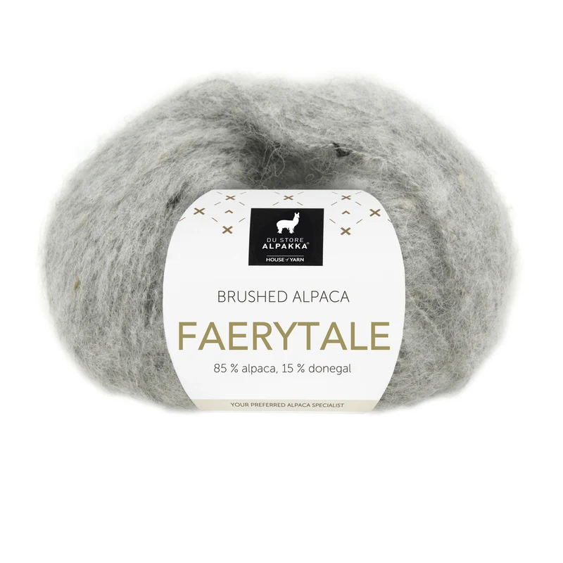Du Store Alpakka Faerytale 818 Tweed gris claro jaspeado
