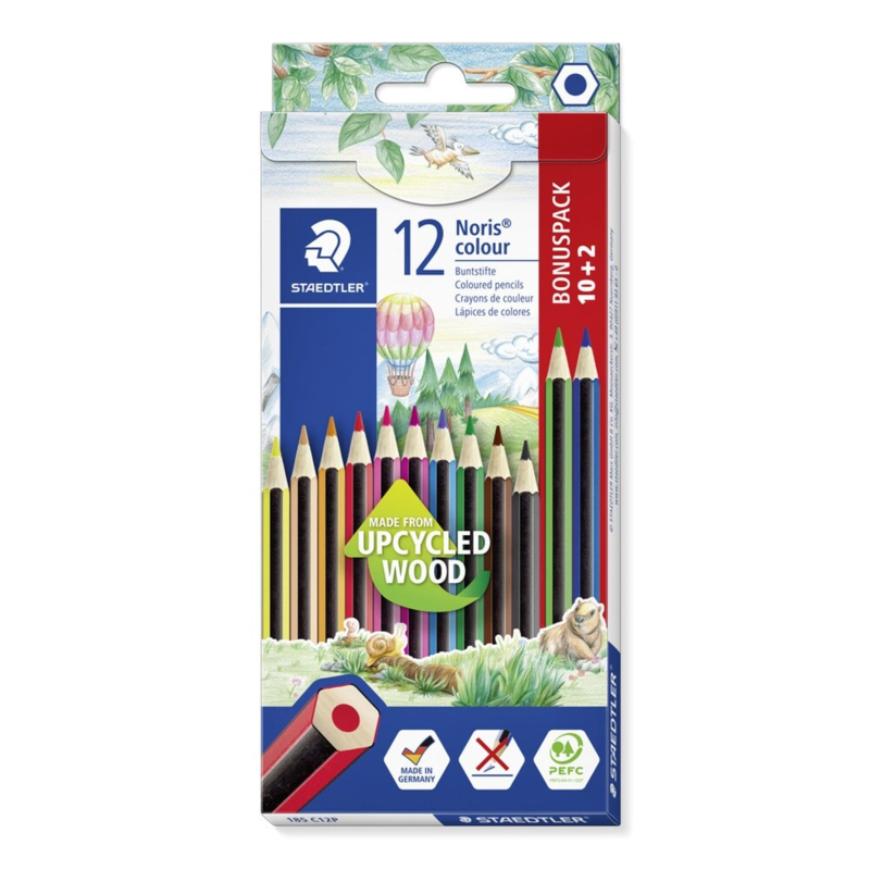 STAEDTLER Noris Club 185 Lápices de colores, 12 piezas
