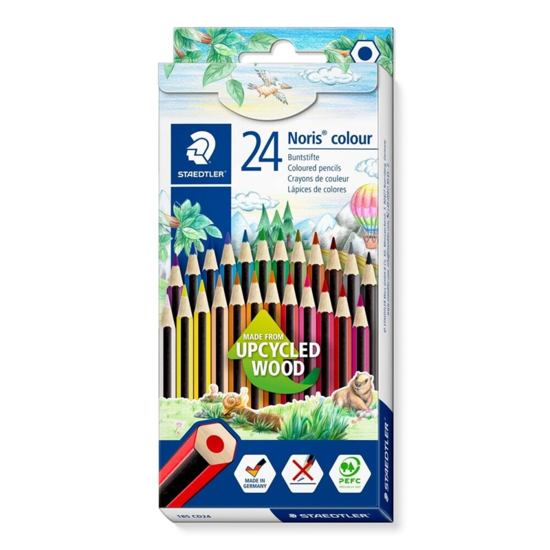 STAEDTLER Noris Club 185 Lápices de colores, 24 piezas
