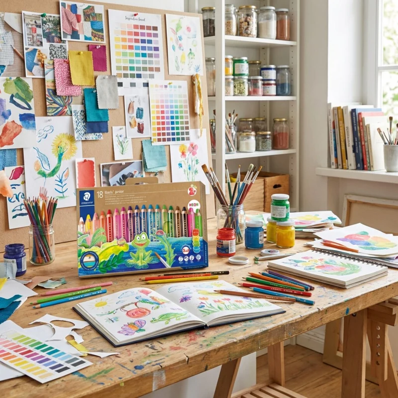 STAEDTLER Lápices de colores Buddy 3 en 1, 18 unidades – Imagen principal