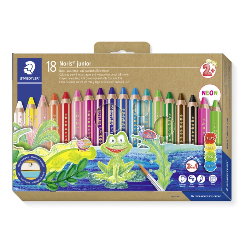 STAEDTLER Lápices de colores Buddy 3 en 1, 18 unidades – Imagen principal