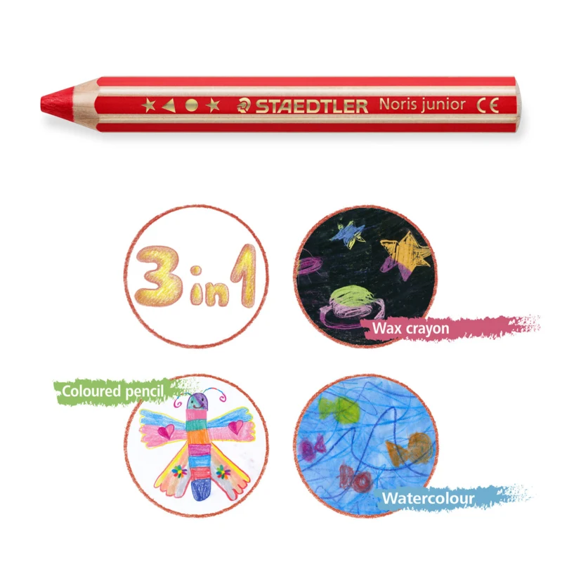 STAEDTLER Lápices de colores Buddy 3 en 1, 18 unidades – Picto2