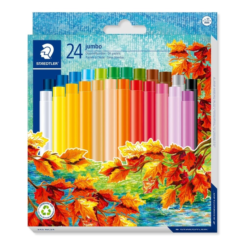STAEDTLER Noris Club Jumbo Ceras Blandas, 24 piezas