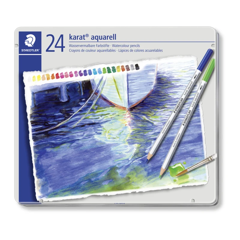 STAEDTLER Karat Lápices de Colores Acuarelables, 24 piezas – Imagen principal cerrado