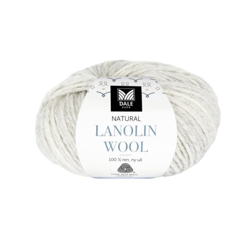 Dale Lanolin Wool 1421 Gris claro jaspeado