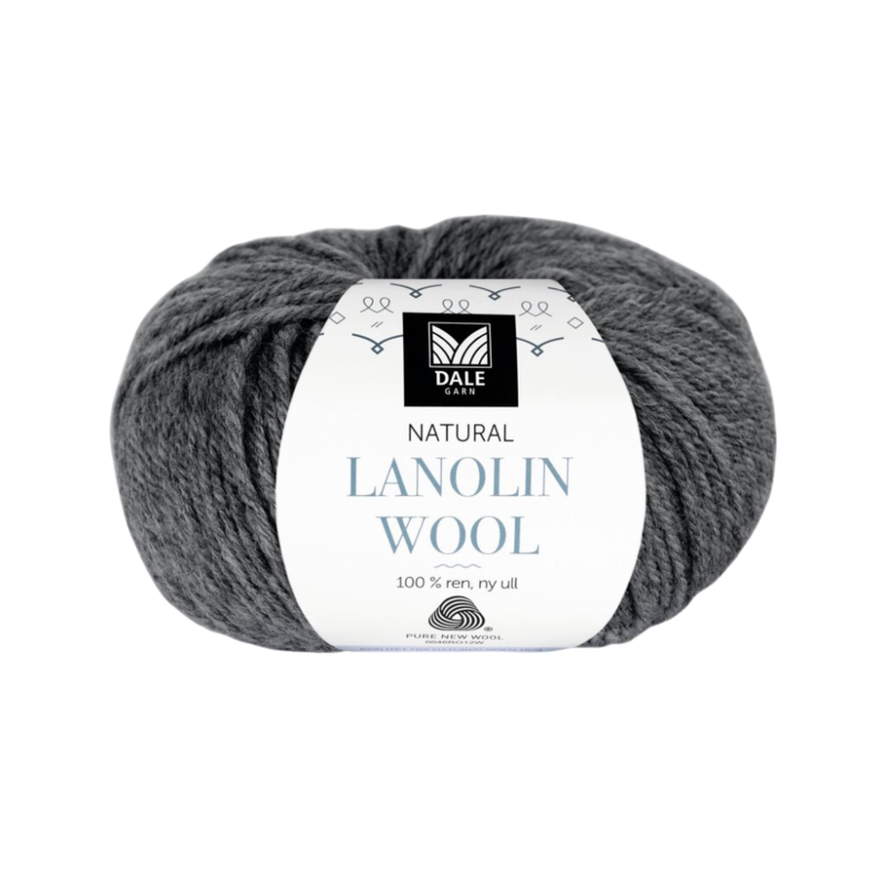 Dale Lanolin Wool 1419 Gris oscuro jaspeado