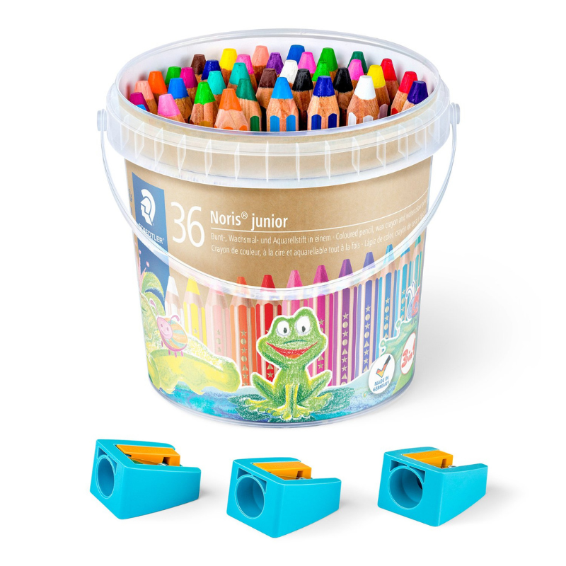 STAEDTLER Buddy Lápices de colores y sacapuntas, 36 + 3 piezas