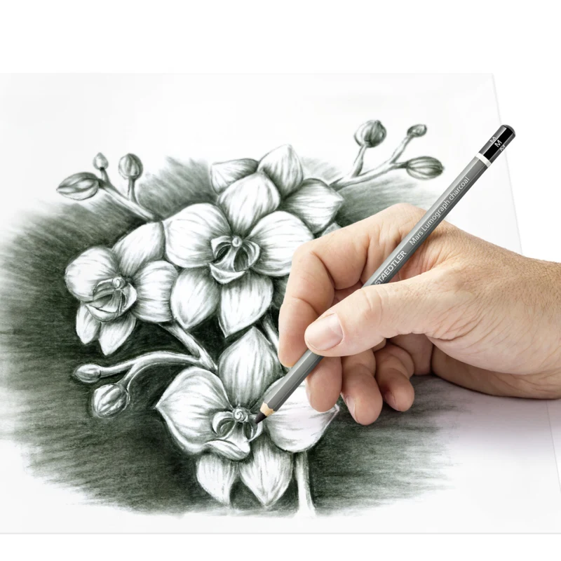 STAEDTLER Mars Lumograph Lápiz de grafito acuarelableo, 3 + 1 ud. – Aplicación