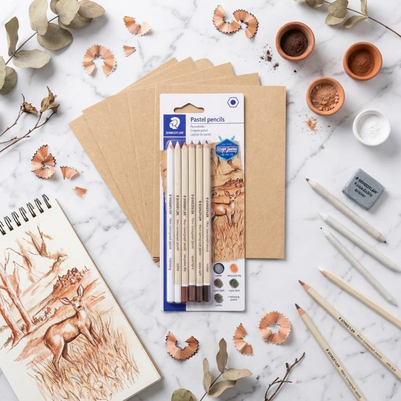 STAEDTLER Mars Lumograph Lápices pastel, 6 unidades – P-SBK6