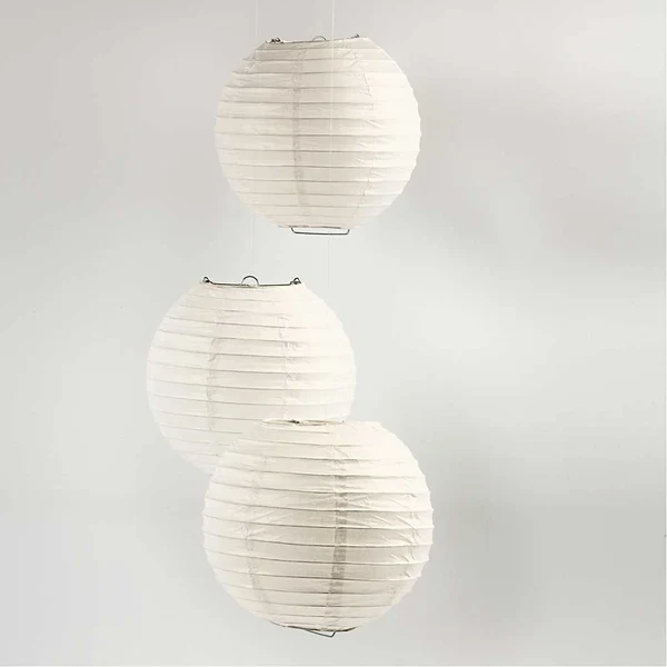 Lámpara de papel, 20 cm, 1 pieza Blanco