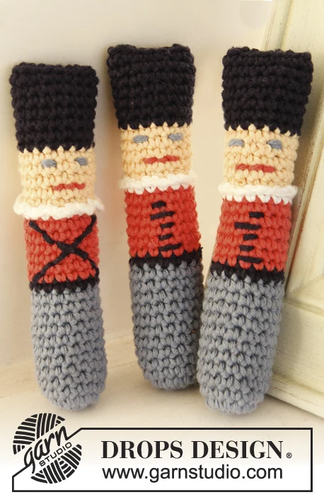 24-21 Crochet Army por DROPS Design