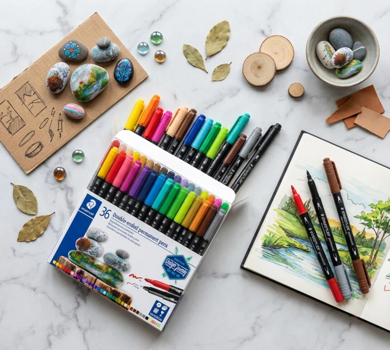 STAEDTLER Plumones permanentes dobles, 36 unidades – TB36