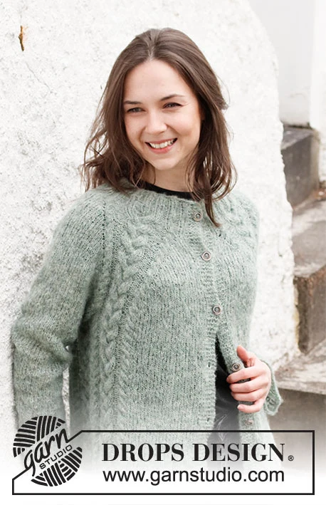 215-2 Climbing Ivy Cardigan by DROPS Design