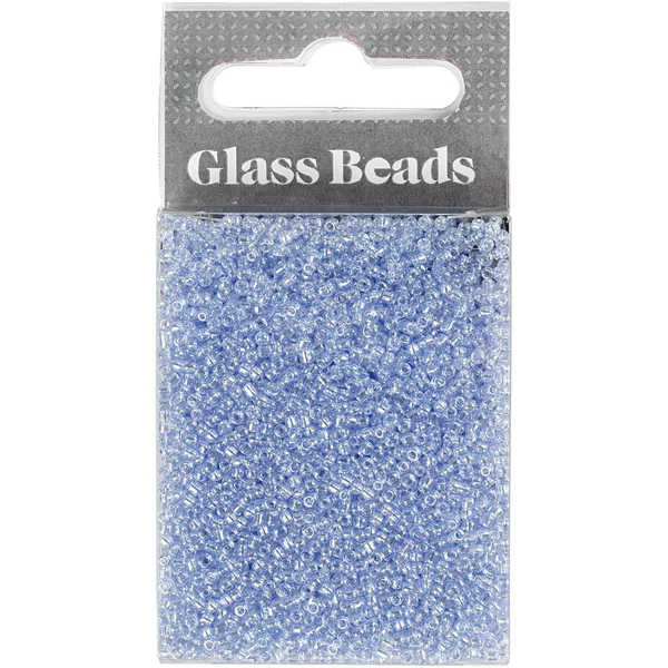 Rocallas, cuentas de vidrio 1,7 mm Azul claro