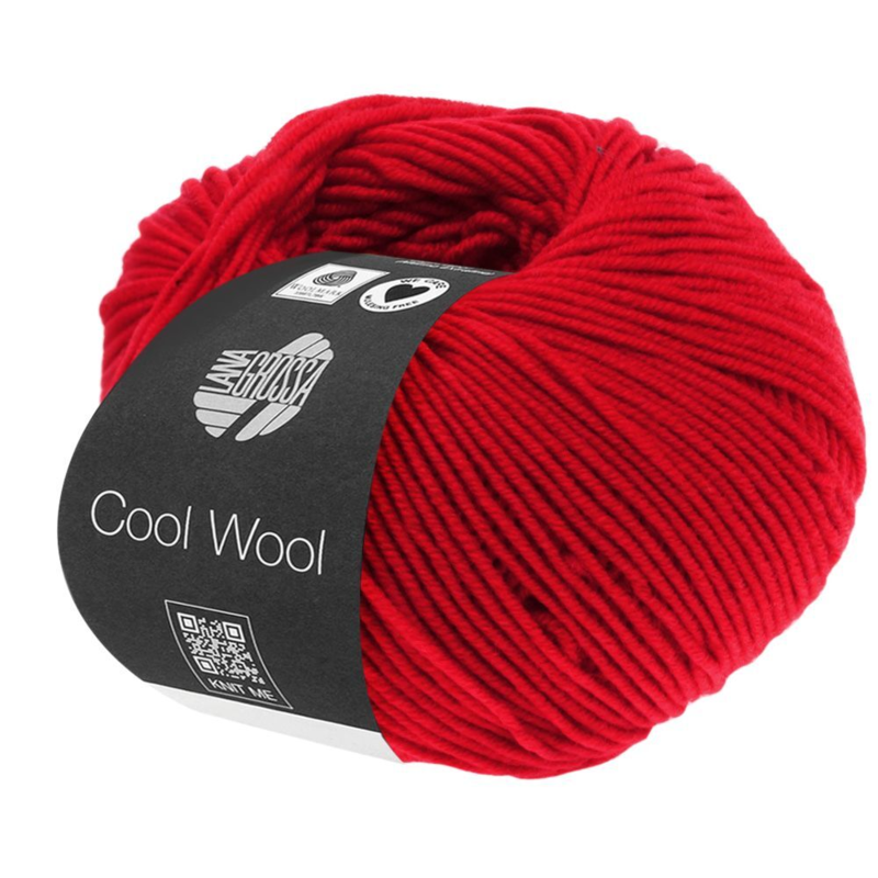 Lana Grossa Cool Wool 417 Rojo reflectante