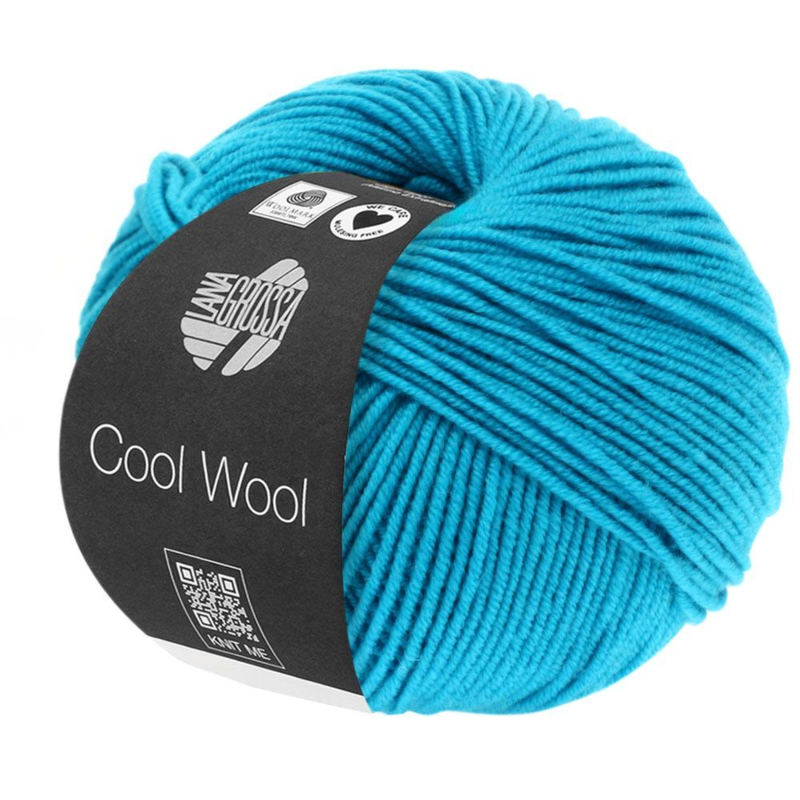 Lana Grossa Cool Wool 502 Azul turquesa