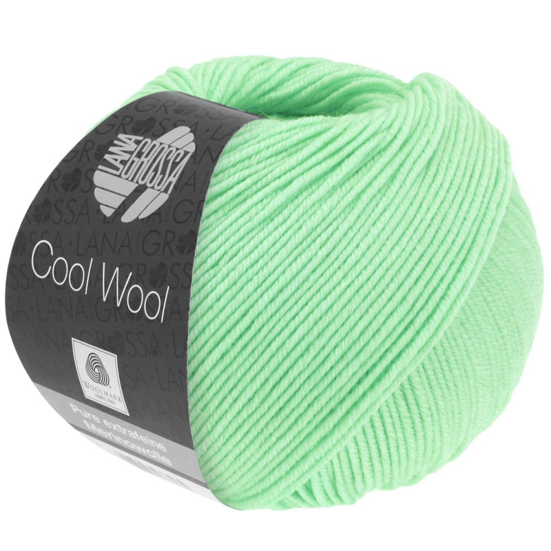 Lana Grossa Cool Wool 2087 Blanco-verde