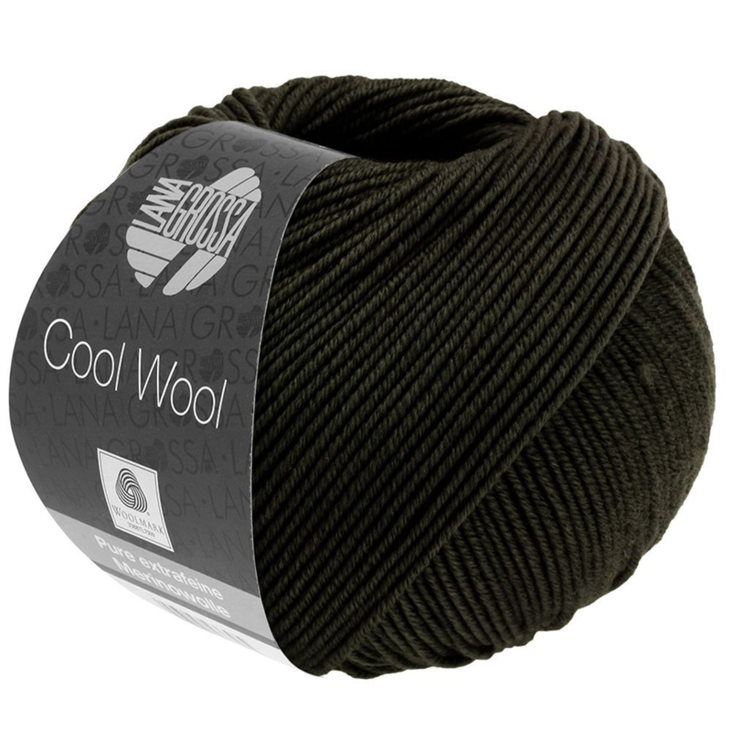 Lana Grossa Cool Wool 2104 Negro-verde