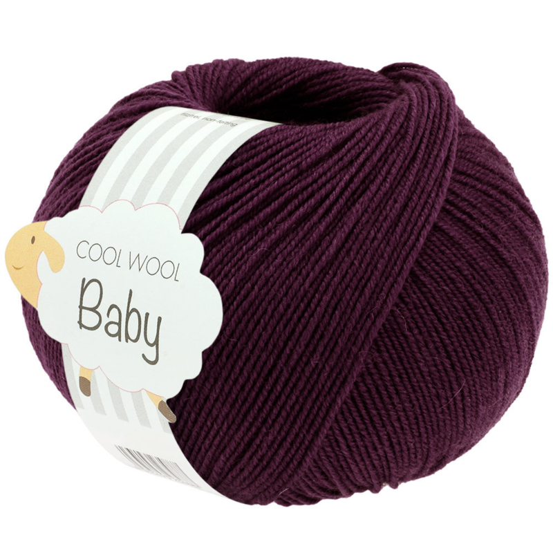 Lana Grossa Cool Wool Baby 329 Burdeos