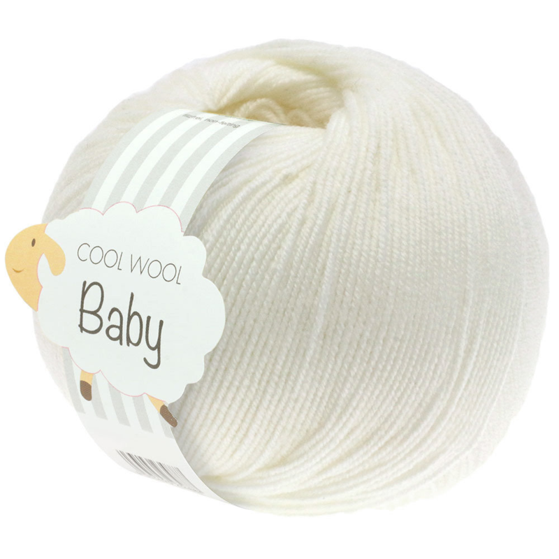 Lana Grossa Cool Wool Baby 213 Blanco roto