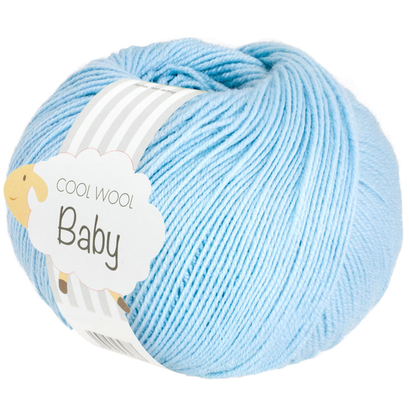 Lana Grossa Cool Wool Baby 321 Azul pastel