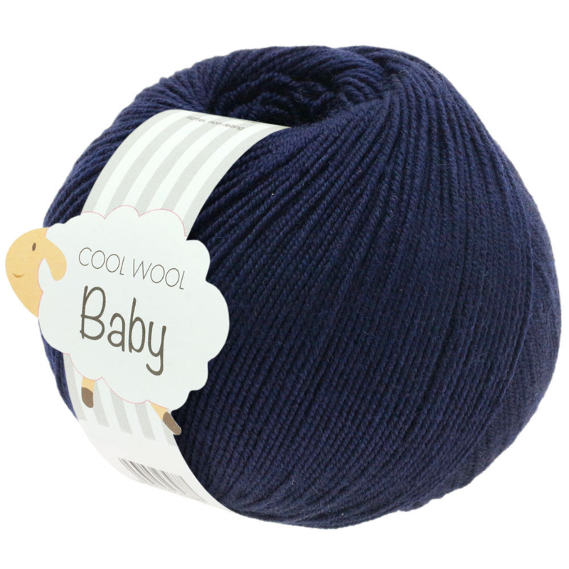 Lana Grossa Cool Wool Baby 210 Azul noche