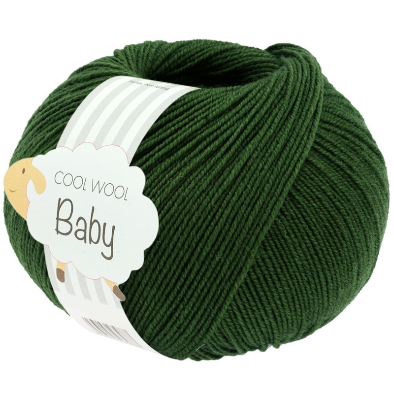 Lana Grossa Cool Wool Baby 336 Verde oscuro