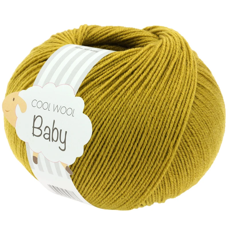 Lana Grossa Cool Wool Baby 346 Amarillo mostaza