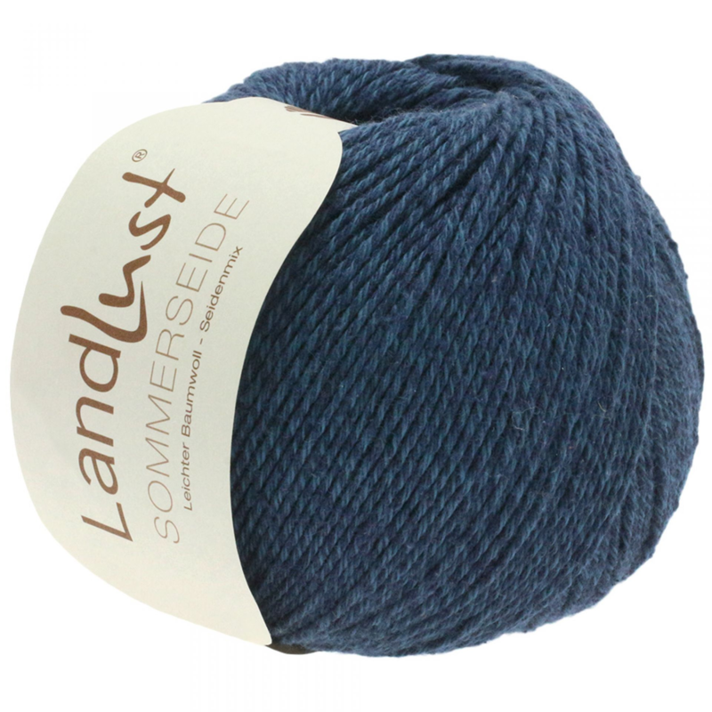 Lana Grossa Landlust Sommerseide 09 Negro azul