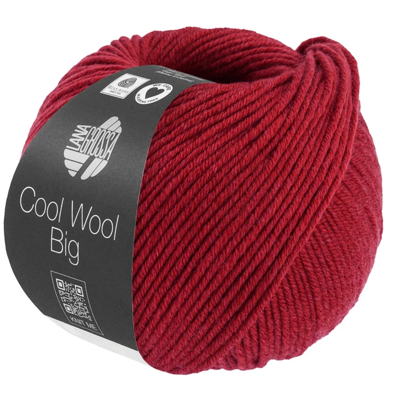 Lana Grossa Cool Wool Big 1701 Rojo cereza jaspeado