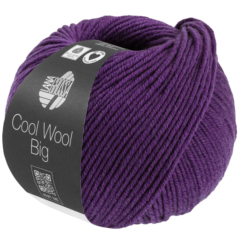Lana Grossa Cool Wool Big 1699 Violeta jaspeado