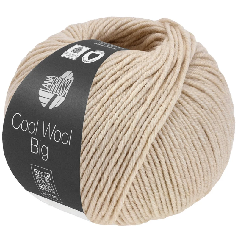 Lana Grossa Cool Wool Big 1707 Beige jaspeado