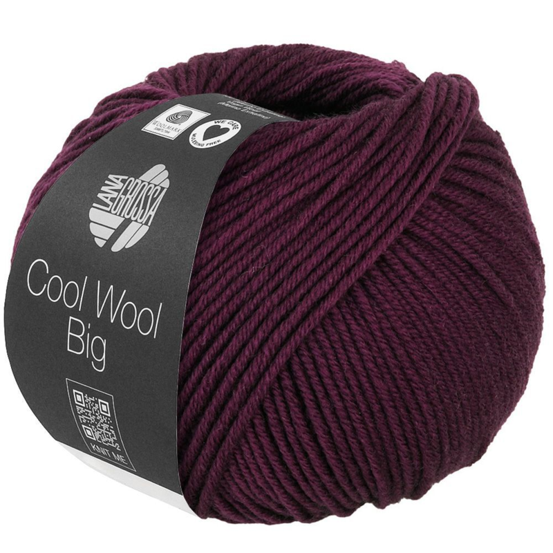 Lana Grossa Cool Wool Big 1035 Burdeos oscuro