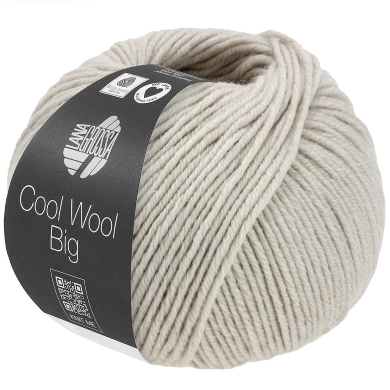 Lana Grossa Cool Wool Big 1691 Greige jaspeado