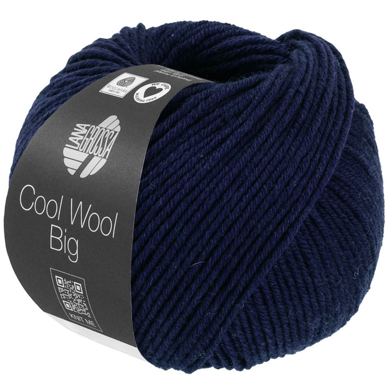 Lana Grossa Cool Wool Big 1694 Azul noche jaspeado
